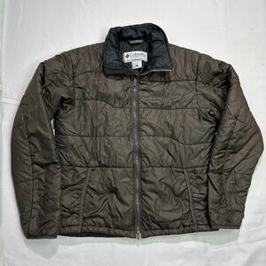 Columbia Liner Jacket Men L Olive Nylon Insulated Outdoor Titanium